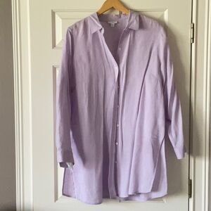 J. Jill Linen Tunic in Lavender